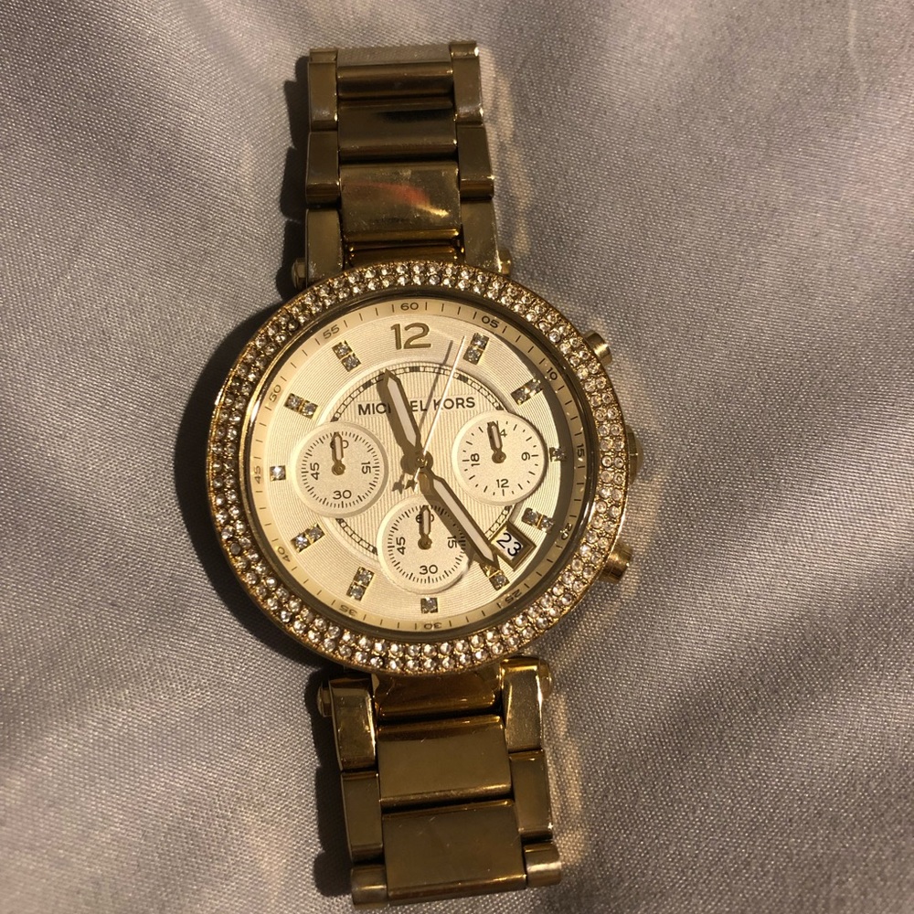 MICHAEL KORS Parker Women’s Yellow Gold Watch - Picture 3 of 8